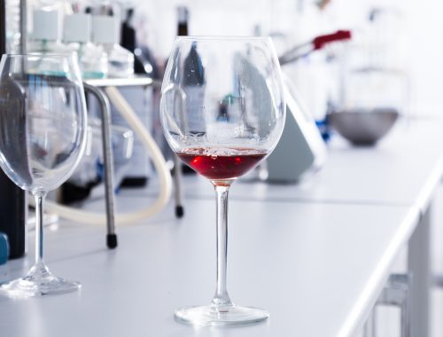 Bicchiere in laboratorio