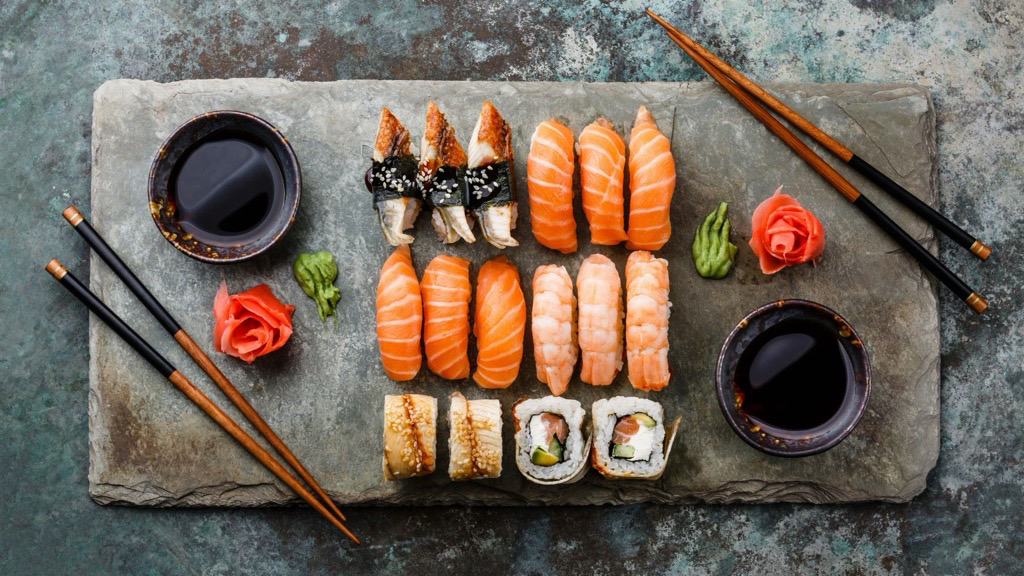 sushi e sashimi per vino
