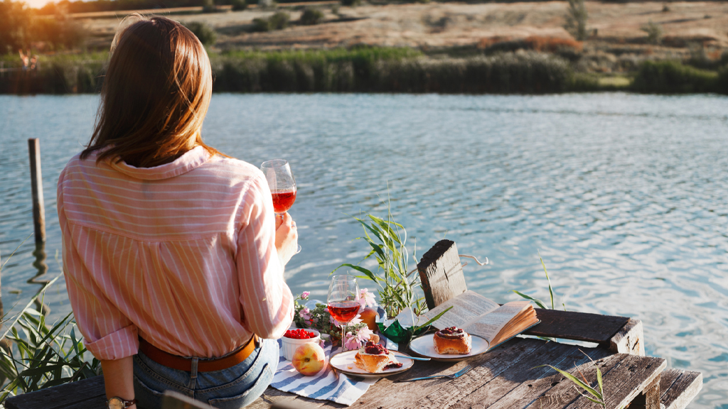 pic nic in riva al lago