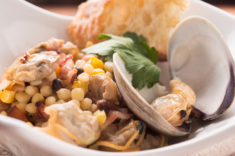 Ricetta Fregola con Arselle