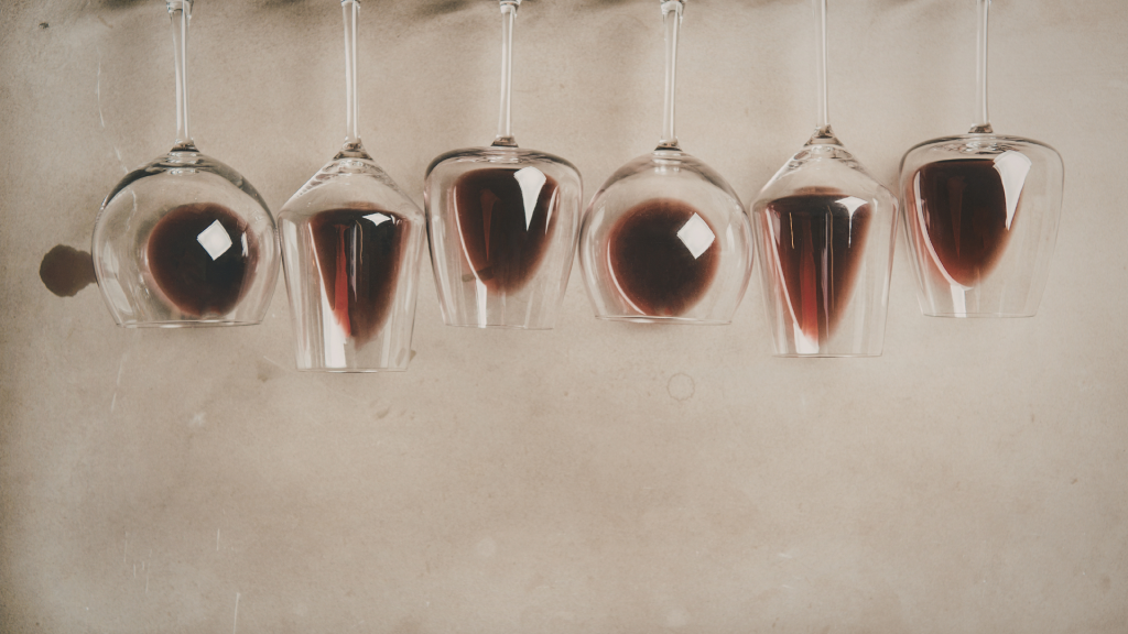 calici con vino ossidato